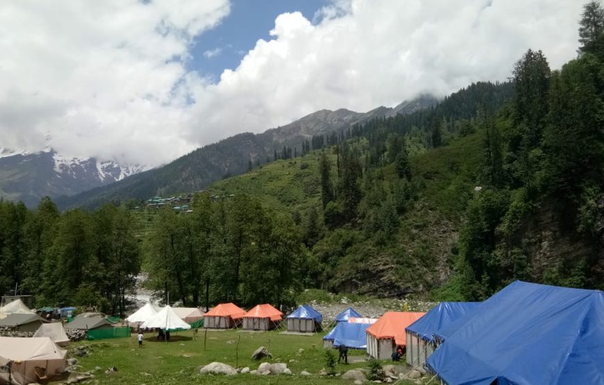 Camping at Solang Valley